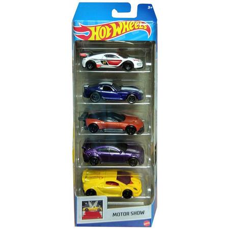 Carrinho Hot Wheels Pack Com 5 Original Mattel Motor Show