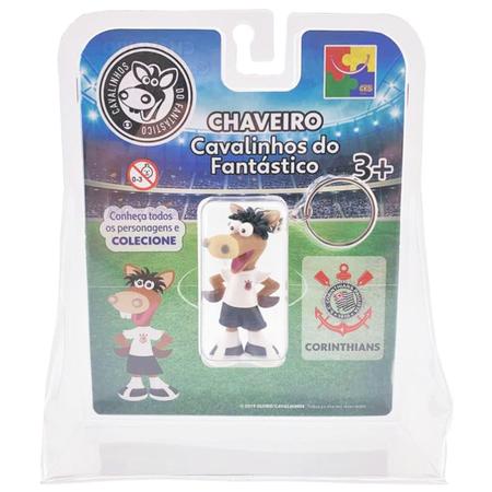 Imagem de Kit 5 Chaveiros Cavalinho Fanastico Corinthians Futebol O F I C I A L