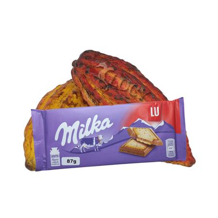 Imagem de Kit 5 Chocolate com biscoito Milka & Lu 87g Importado