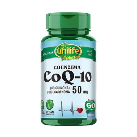 Imagem de Kit 5 Coenzima CoQ-10 - 50 mg Unilife 60 Capsulas Veganas