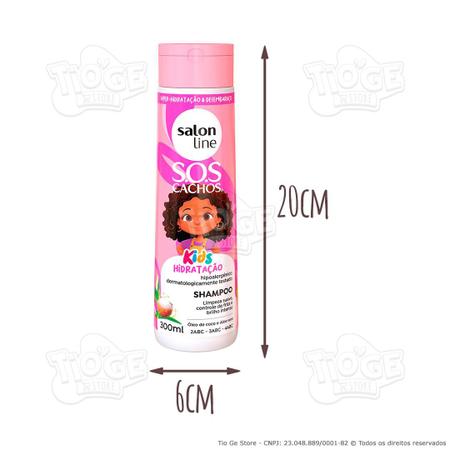 Imagem de Kit 5 Completo SOS Cachos Kids Infantil Shampoo + Condicionador + Ativador Cacho + Creme Pentar + Máscara Hidratação