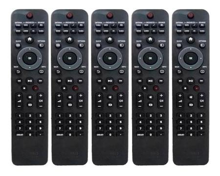 Imagem de Kit 5 Controle Para Tv Philips 42pfl7404d/78