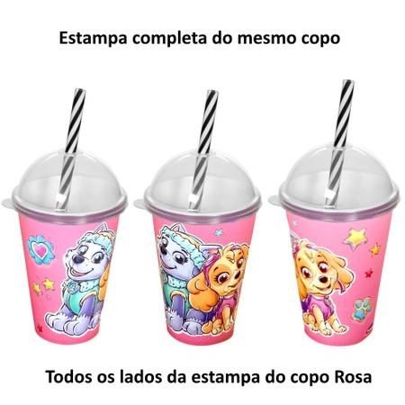 Imagem de Kit 5 Copos Ovo de Páscoa 280ml Patrulha Canina para Colorir