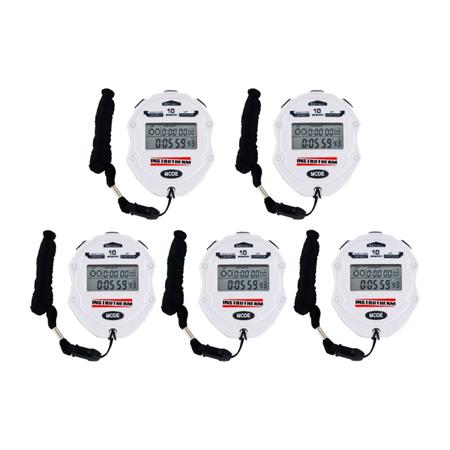 Kit 5 Cronometro Digital 99 Lap Split 10 Memorias Relogio Calendario Alarme Contador Temporizador Cd 3000 Portatil Instrutherm Cronometro Magazine Luiza