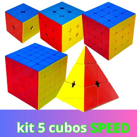 Kit Cubo Mágico Quebra Cabeça Profissional MoYu 4x4 e 5x5 - Cubo Mágico -  Magazine Luiza