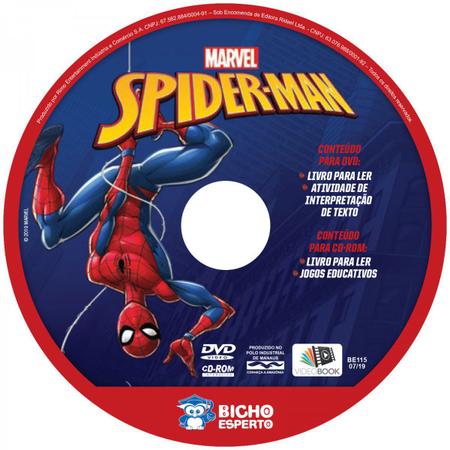 Kit 5 em 1 com DVD Marvel - Homem Aranha