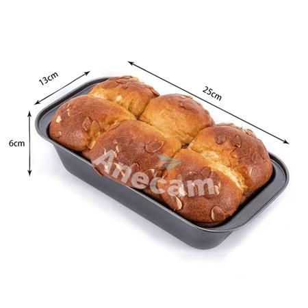 Imagem de Kit 5 Formas Assadeira De Pão Bolo Torta Antiaderente 29,5 x 13 cm 