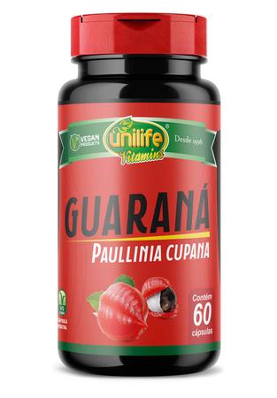 Imagem de KIT 5 GUARANÁ Paullinia Cupana 60 Cápsulas 500mg UNILIFE