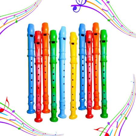 Imagem de Kit 5 Itens Violão Pandeiro Flauta Tambor Brinquedo Infantil