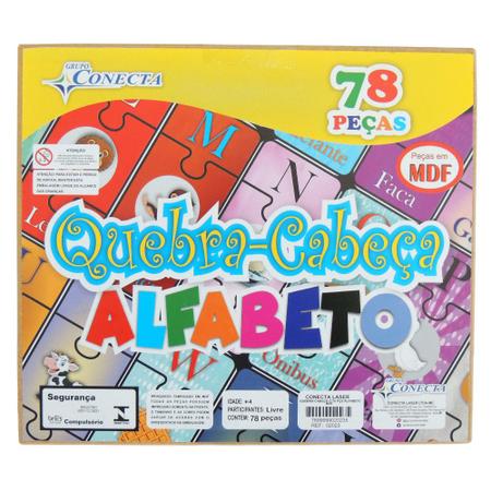 Kit 5 jogos educacional quebra cabeça puzzle alfabetização - Conecta - Quebra  Cabeça - Magazine Luiza