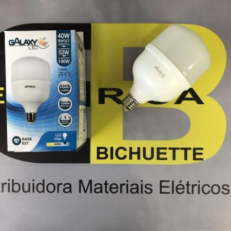 Imagem de Kit 5 lampada 40w 6500k bivolt e27 led alta potencia galaxy