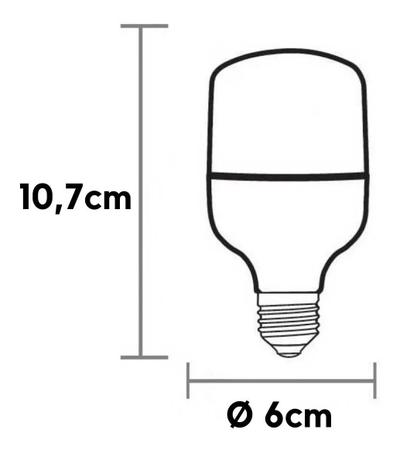 Imagem de Kit 5 Lampada Bulbo 20w Branco Frio 6500k Alta Potencia E27