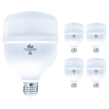 Imagem de Kit 5 Lâmpada Led Bulbo 40W 3.200Lm Branco Frio 6500K E27