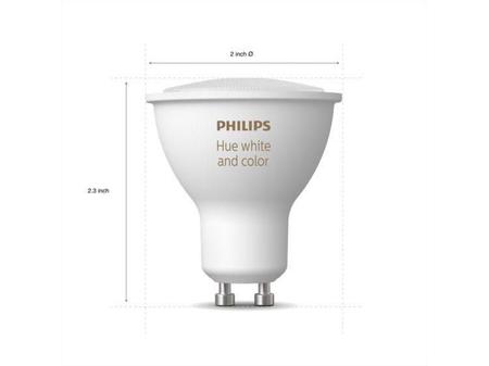 Imagem de Kit 5 Lâmpada Philips Hue Gu10 Dicroica Rgb Bluetooth 6w