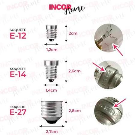 Kit 5 Lâmpadas Vela Lisa Clara Vl-35 E-12 25w 220v - Decorium Imagem de Kit 5 Lâmpadas Vela Lisa Clara Vl-35 E-12 25w 220v