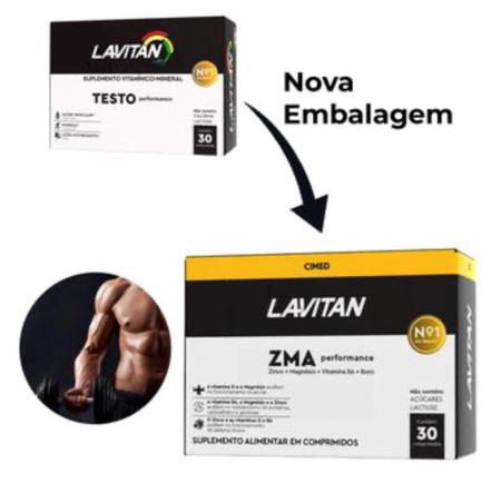 Imagem de Kit 5 Lavitan ZMA Performance 30 Comprimidos Vitaminas