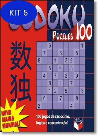 Livro - Sudoku Puzzles 100 - 100 jogos de raciocínio, lógica e  concentração! - Livros de Entretenimento - Magazine Luiza