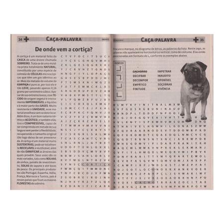 Imagem de Kit 5 Livros de Passatempos Coquetel Só Caça Palavras Nível Fácil Para Iniciantes