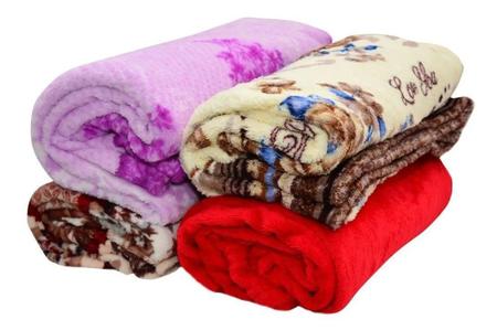 Imagem de Kit 5 Mantas Soft Cobertor Casal Estampas Sortidas