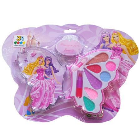 Kit 5 Maquiagem para bonecas Infantil Sombra e batom - Shop Macrozao