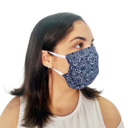 Imagem de Kit 5 máscaras de proteção facial estampadas reutilizável