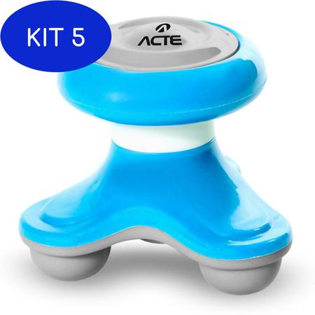 Imagem de Kit 5 Mini Massageador Corporal Acte T150 Azul