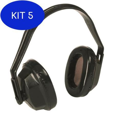 Imagem de Kit 5 Protetor auricular tipo concha 13db Plastcor