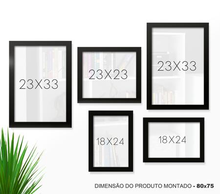 Kit 5 Quadros Decorativos C/ Moldura Sala Quarto Frases Motivacionais - Fourdec Imagem de Kit 5 Quadros Decorativos C/ Moldura Sala Quarto Frases Motivacionais