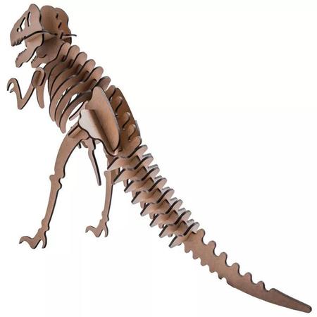 Brinquedo Quebra Cabeça 3d Dinossauro Tiranossauro Rex Mdf : :  Brinquedos e Jogos