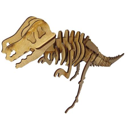 Kit Quebra Cabeça 3d Dinossauro Robô - T-rex E Triceratops