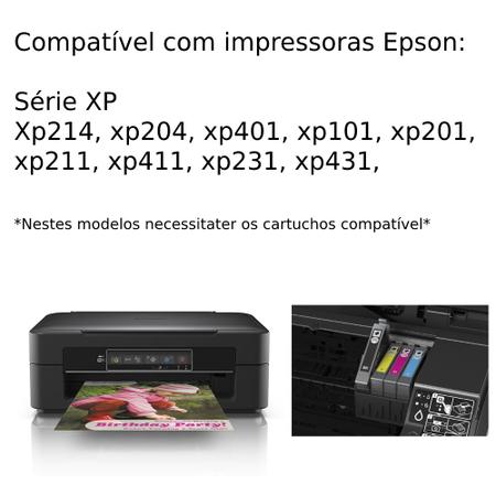 Imagem de Kit 5 Refil De Tinta 1L Preto Compatível Para Epson Deskjet 544 T23 t24 t25