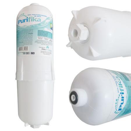 Imagem de Kit 5 Refil Filtro Agua Purifika Compatível Purificador Soft Everest Lacrado