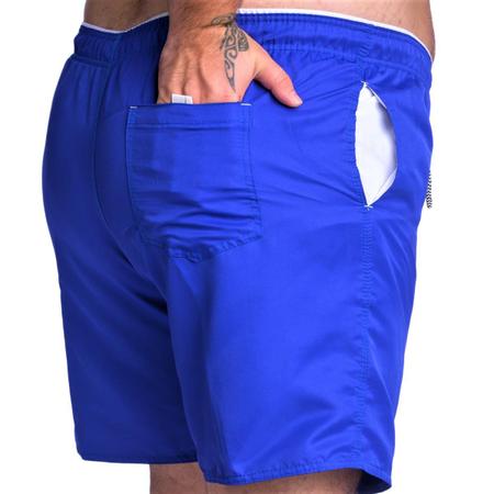 Imagem de Kit 5 Short  Plus Size Masculino Praia Treino Passeio Tactel Grosso Três Bolsos  Costuras Reforçadas