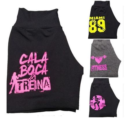 Imagem de Kit 5 Shorts Feminino Suplex Fitness Academia Atacado