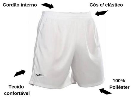Imagem de Kit 5 Shorts Masculino Academia Futebol 38 ao 64 Plus Size