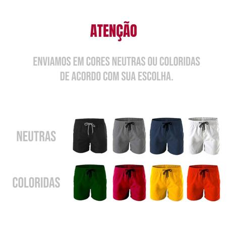 Imagem de KIT 5 Shorts TACTEL ELASTANO Academia Treino Corrida MASCULINO 725