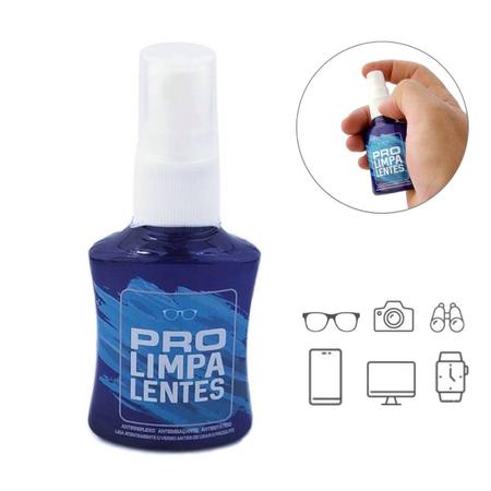 Imagem de Kit 5 Spray De Limpeza Lente Óculos Liquido Limpa Tela Tv Led Celular Notebook