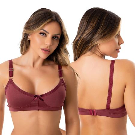 Kit 5 Sutiã Com Alta Sustentação Sem Bojo Alça Larga Reforçada - Nusta Imagem de Kit 5 Sutiã Com Alta Sustentação Sem Bojo Alça Larga Reforçada