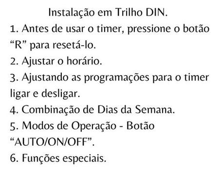 Kit 5 Temporizador Timer Digital Bivolt Din 35mm Exatron - Temporizador de  Tomada - Magazine Luiza