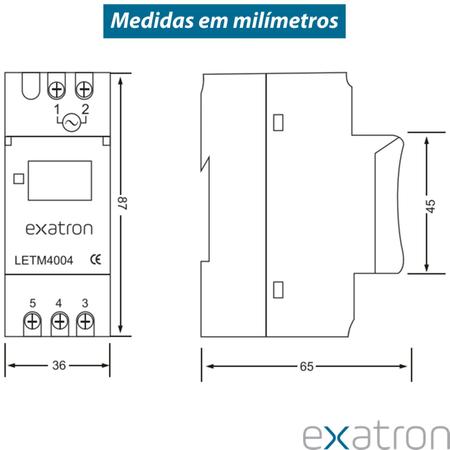 Imagem de Kit 5 Timer Temporizador Digital Industrial DIN 110v 220v Bivolt