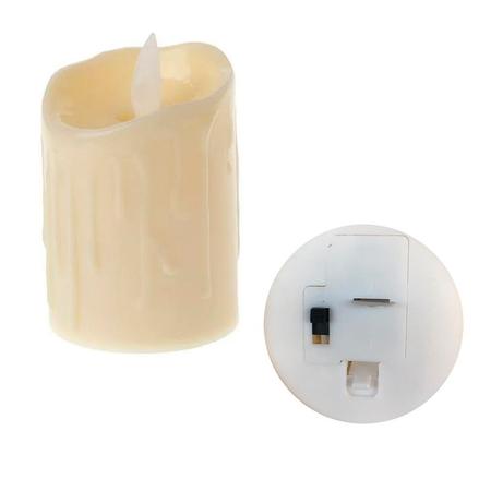 Imagem de Kit 5 Velas Eletrônicas Decorativa Led Amarela Bateria 9x5cm