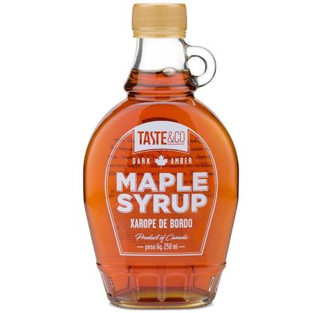 Kit com 5 Xarope de Bordo Maple Syrup da Taste & Co 250ml em