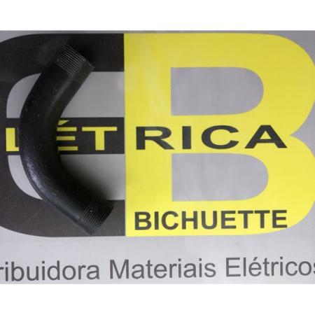 Imagem de Kit 50 curva pvc roscavel antichama para eletroduto 1 1/2x90