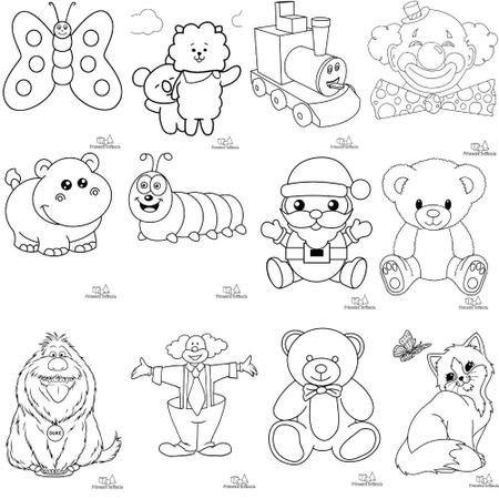 50 Desenhos para colorir De Natal Papai Noel - em folha A4 - Infinity  Brinquedos - Kit de Colorir - Magazine Luiza