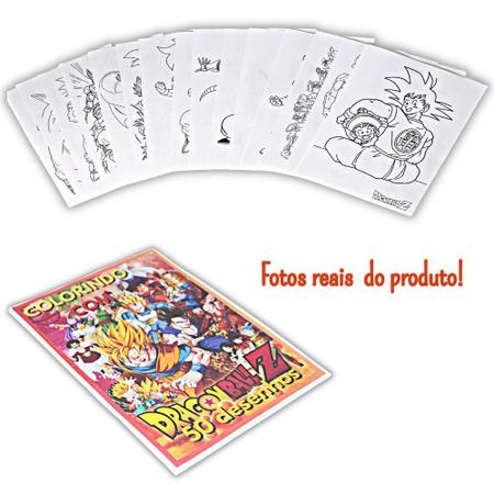 Kit 50 Desenhos Infantil Grandes Para Colorir Dragonball Z Anime, Magalu  Empresas