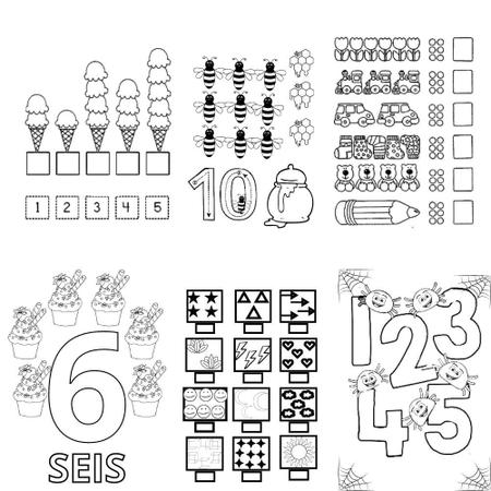 Kit 50 Desenhos Para Colorir Infantil Grande Hello Kitty Envio