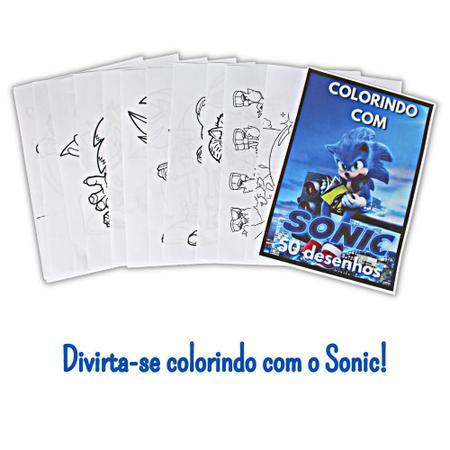 Desenhos para colorir sonic the hedgehog