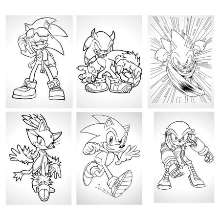 COLORINDO SONIC E SEUS AMIGOS - Colorir Desenhos para Crianças em