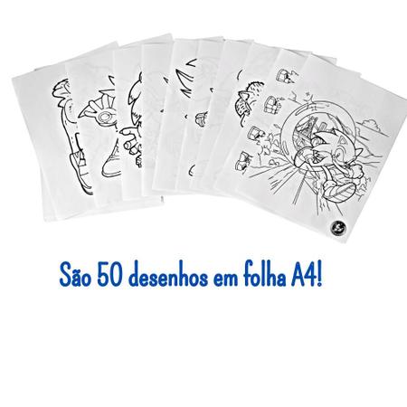 Kit 50 Desenhos Para Colorir Infantil Folha A4 Pokemon Anime - Infinity  Brinquedos - Kit de Colorir - Magazine Luiza