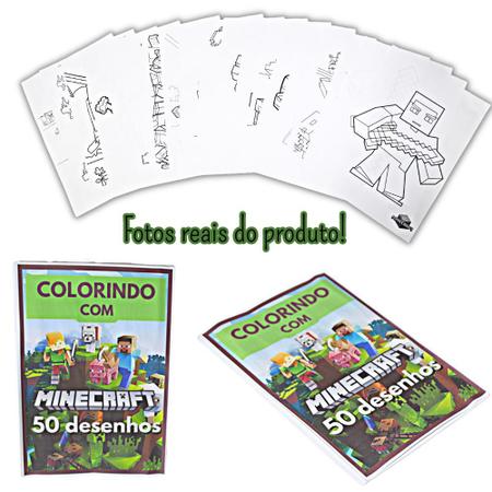 Kit 50 Desenhos Infantil Para Colorir Minicraft Envio Imediato - Infinity -  Kit de Colorir - Magazine Luiza